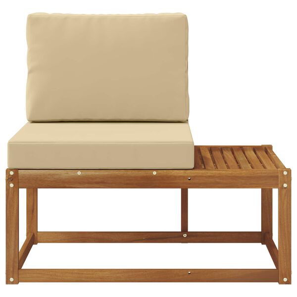 vidaXL Canapea de exterior cu pernă natural 91 x 63 x 73 cm