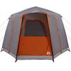 vidaXL Tent Cabină cu acoperiș Gri și Portocalie 320 x 320 x 203 cm