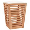 vidaXL Taburet de baie, 40,5x40,5x56 cm, lemn masiv de nuc