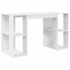 vidaXL Birou Alb Lemn prelucrat 130 x 50.5 x 75 cm