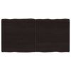 vidaXL Blat masă, 120x60x4 cm, gri, lemn stejar tratat contur organic