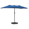 vidaXL Parasol de Grădină albastru 385 x 209 x 244 cm țesătură