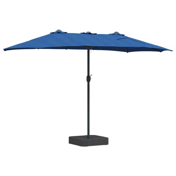 vidaXL Parasol de Grădină albastru 385 x 209 x 244 cm țesătură