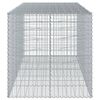 vidaXL Coș gabion cu capac, 250x100x100 cm, fier galvanizat