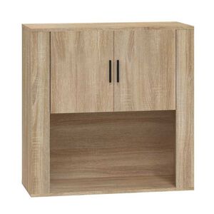 vidaXL Dulap de perete, stejar sonoma, 80x33x80 cm, lemn prelucrat