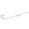 vidaXL Blat de baie, maro închis, 220x50x(2-6) cm, lemn masiv tratat