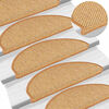 vidaXL Covorașe scară autoadezive aspect sisal 30 buc 65x21x4 cm sisal