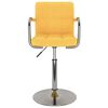 vidaXL Scaun de bar, galben, material textil