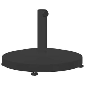 vidaXL Bază pentru umbrelă 24.6 kg Negru Rotund