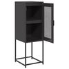 vidaXL Dulap, negru, 36x39x107 cm, oțel laminat la rece