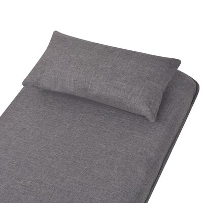 vidaXL Scaun pivotant și canapea extensibilă, gri închis, textil