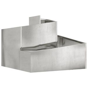 vidaXL Vază pentru Grădină Argintiu 60 x 60 x 50 cm Oțel Galvanizat