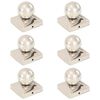 vidaXL Capace st&acirc;lpi tip glob, 6 buc., 81x81 mm, oțel inoxidabil