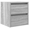 vidaXL Noptiere montate pe perete 2 buc Gri Sonoma 38x34x40 cm