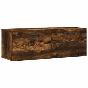 vidaXL Dulap de perete, stejar fumuriu, 100x36,5x35 cm, lemn prelucrat