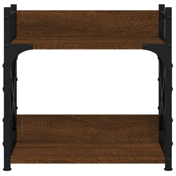 vidaXL Suport imprimantă 2 niveluri stejar maro 40x20x40 cm lemn