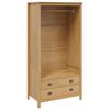vidaXL Dulap HILL Maro miere 84 x 50 x 170 cm Lemn masiv de pin