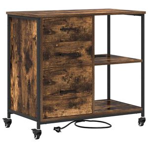 vidaXL Cabinet cu Stație de &Icirc;ncărcare 76 x 41 x 72 cm Lemn prelucrat