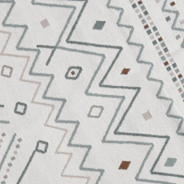 vidaXL Covor, bej și albastru, 80x300 cm, bumbac