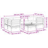 vidaXL Set canapele grădină cu perne, 7 piese, lemn masiv brad douglas
