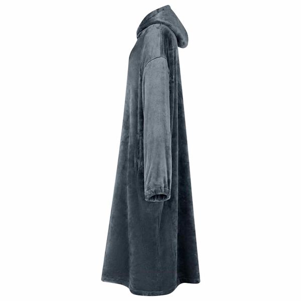 vidaXL Hanorac pătură Albastru marin l Flanelă