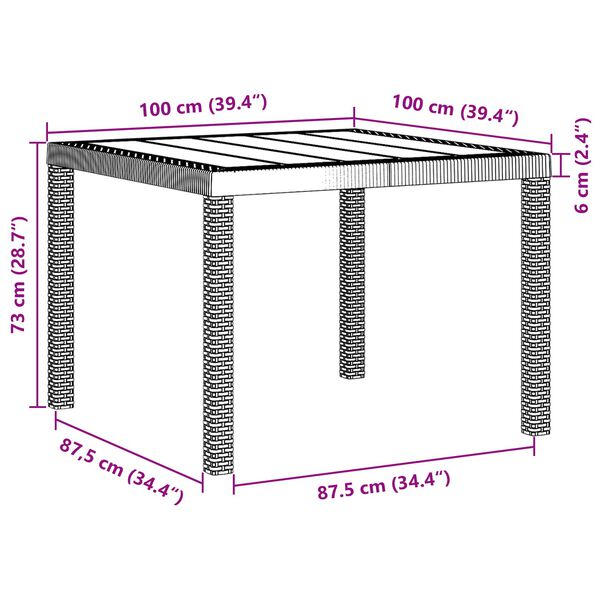 vidaXL Set de masă pentru grădină 5 pcs Antracit Polipropilenă
