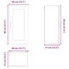 vidaXL Dulap de bucătărie Kalmar 2 pcs Stejar Sonoma 40 x 31 x 80 cm