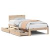 vidaXL Cadru de pat cu sertare, 75x190 cm, lemn masiv de pin