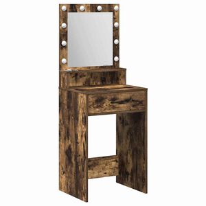 vidaXL Masă de Machiaj Stejar fumuriu 50 x 41 x 135 cm Lemn prelucrat