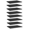 vidaXL Plăci bibliotecă, negru extralucios, 8 buc, 40 x 30 x 1,5 cm, PAL