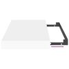 vidaXL Rafturi de perete suspendate, 4 buc., alb, 40x23x3,8 cm, MDF