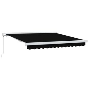 vidaXL Cortina Retractabilă Negru 300 x 250 cm Stofă și Metal