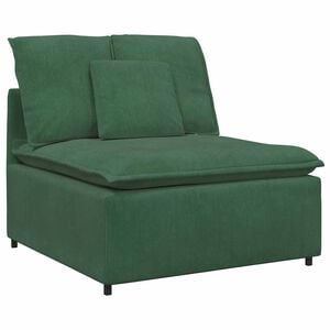 vidaXL Modul central canapea modulară cu perne, verde &icirc;nchis, 100 cm