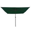vidaXL Parasol de Grădină Verde și Negru 295 x 295 x 245 cm