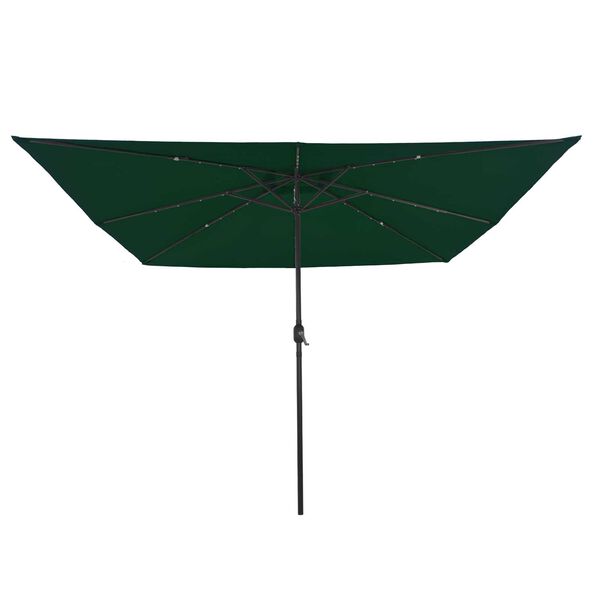 vidaXL Parasol de Grădină Verde și Negru 295 x 295 x 245 cm