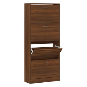 vidaXL Pantofar, stejar maro, 63x24x147 cm, lemn compozit