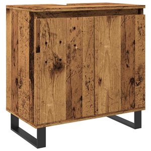 vidaXL Dulap de baie, lemn vechi, 58x33x60 cm, lemn prelucrat