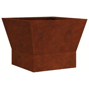 vidaXL Bol de foc Maro 40 x 40 x 35 cm Oțel rezistent de intemperii