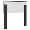 vidaXL Tăblie cap cu headboard Stejar Negru 75 cm Lemn compozit