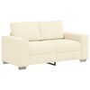 vidaXL Canapea extensibilă crem 160x77x82 cm, material catifea reiată
