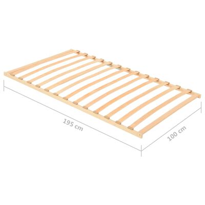 vidaXL Bază de pat cu șipci, 13 șipci, 100x200 cm