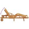 vidaXL Șezlong Bej 200 x 67 x 84 cm Lemn Solid de Acacia