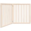 vidaXL Poartă pentru c&acirc;ini pliabilă, 2 panouri, 160 cm, lemn de plop