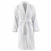 vidaXL Halat de baie unisex Terry, alb, bumbac 100%, L