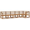 vidaXL Set de canapele de exterior 6 pcs natural Lemn Solid de Acacia