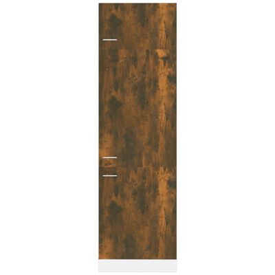 vidaXL Dulap de frigider, stejar fumuriu, 60x57x207 cm, lemn prelucrat