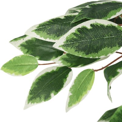 vidaXL Arbore ficus artificial 378 de frunze 80 cm verde