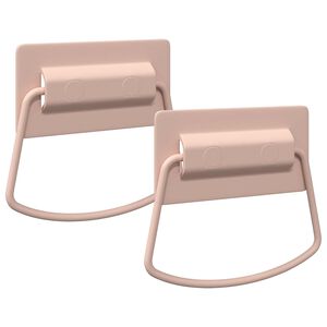 vidaXL M&acirc;nere pentru dulap 2 buc. Roz 85 x 45 mm Metal
