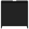 vidaXL Dulap de baie, negru, 60x33x61 cm, lemn prelucrat
