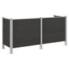 vidaXL &Icirc;mprejmuire pentru Coș de Gunoi Gri 237 x 85 x 115 cm